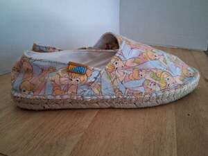 New LIMITED EDITION Disney Tinker Bell Espadrille slip on womens shoes  size 9